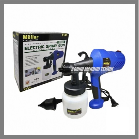 MOLLAR ESG 300 Kompresor Cat Mini Listrik Spray Gun Airbrush Mesin Cat Semprot TEMBOK,DINDNG,MOTOR,M