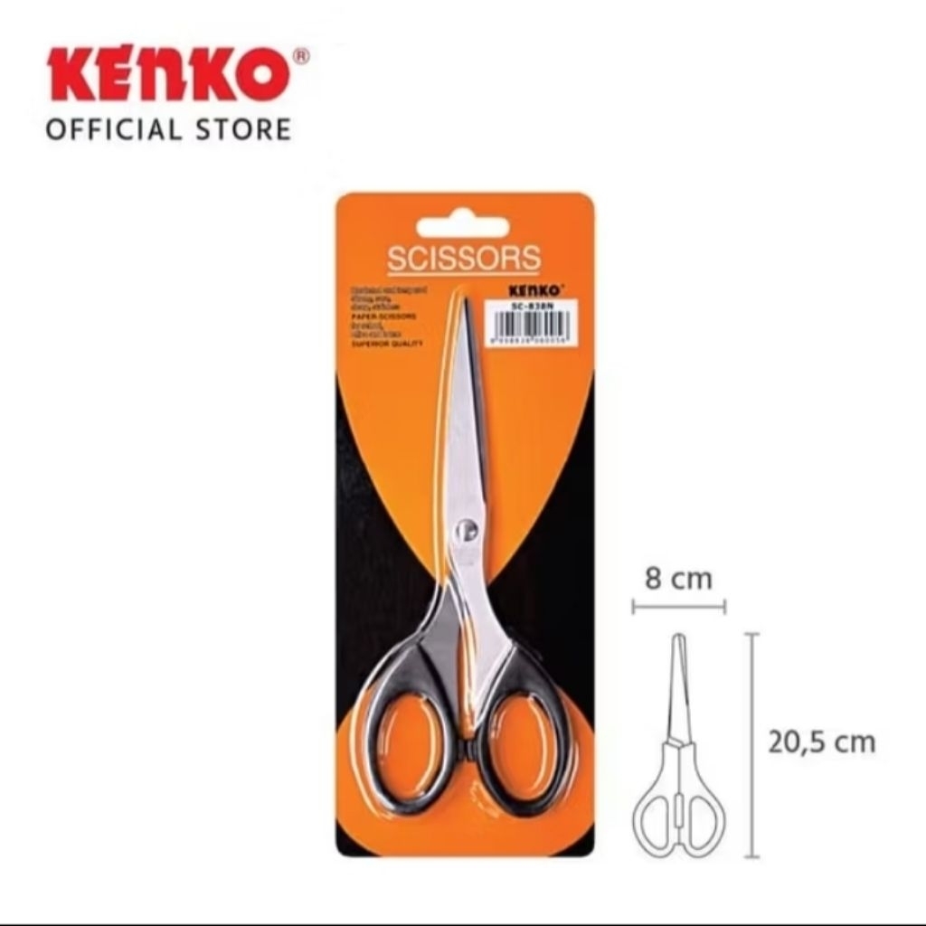 

Gunting KENKO Scissor ukuran Tanggung/ Gunting KENKO Medium SC-838