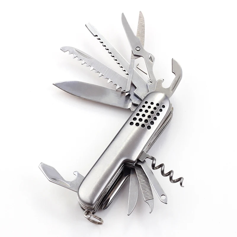 PISAU LIPAT 14 IN 1 / PISAU MULTITOOLS 14 IN 1 / Pisau set 14 in 1 Multipurpose Pisau Survival Pisau