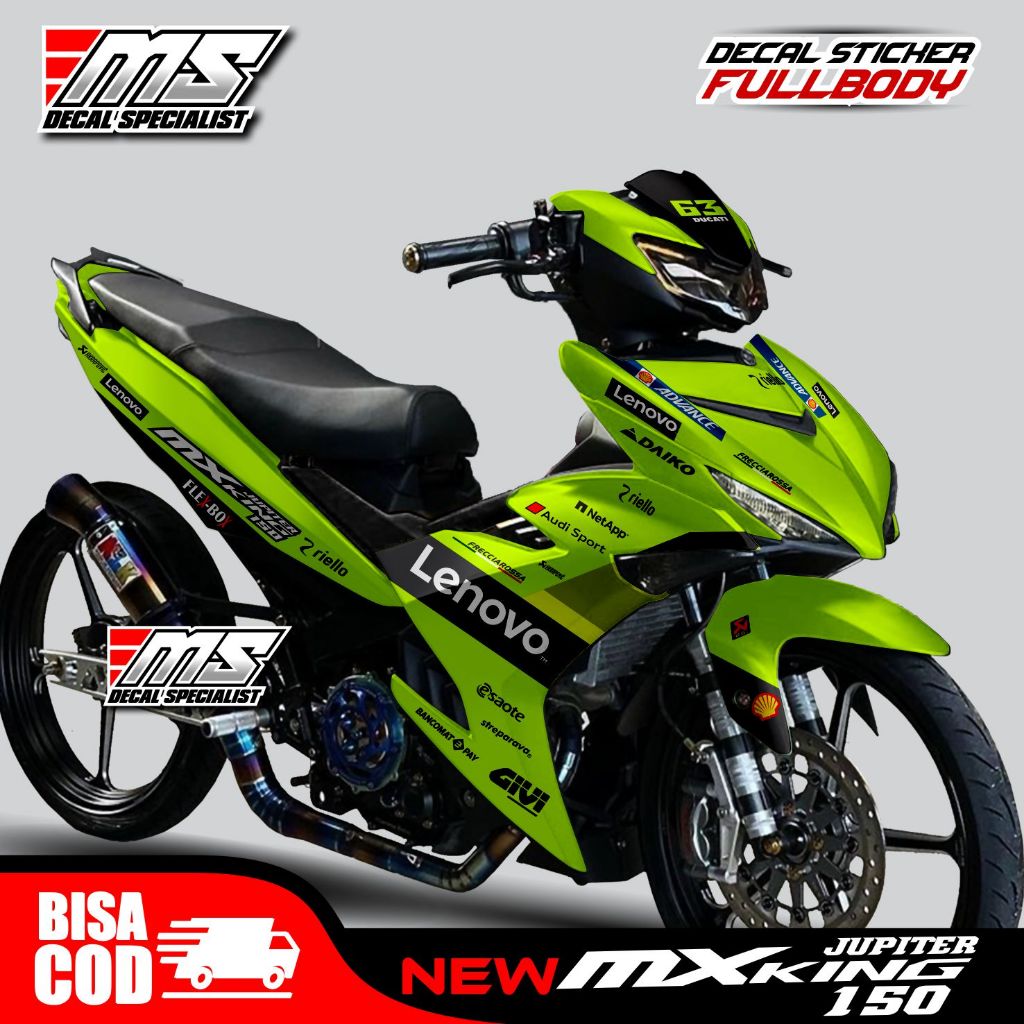 Decal Stiker Motor Full Body New MX King 150 - stiker full body