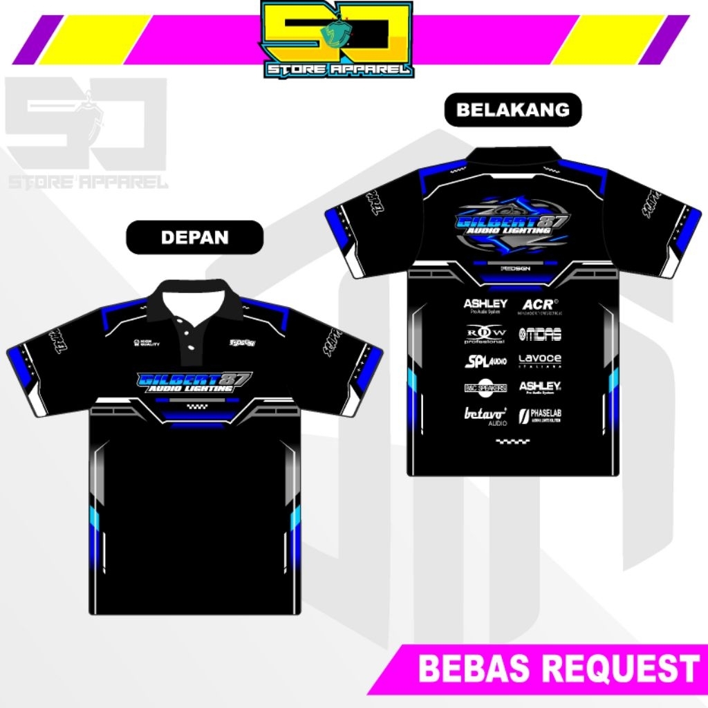 [ BISA SATUAN ] Kaos Jersey Custom Nama Sound System - Tukang Sound- Crew Tukang Sound - Operator So