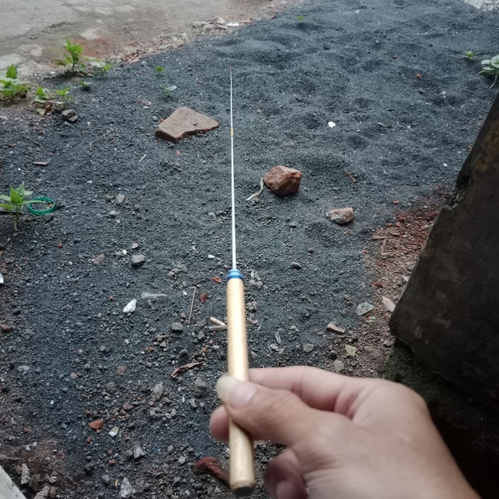 Joran Waderan, model Tanago, sambung 2 super lentur panjang 120cm biru, putih