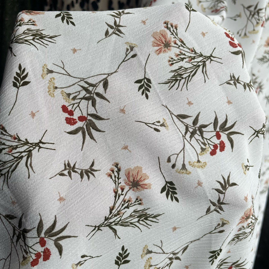 kain crepe crinkle motif bunga premium - kain zara crepe - kain crepe yoryu premium dzc