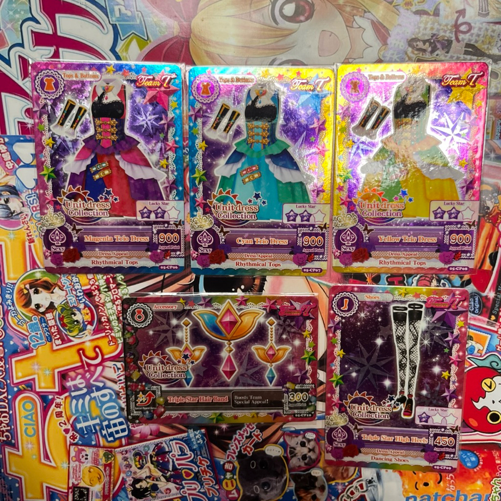 Kartu Aikatsu Tristar Unit Dress Collection Ori Rare