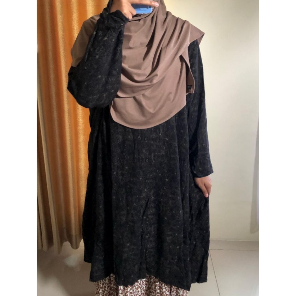 Preloved tunik motif, preloved tunik, preloved gamis