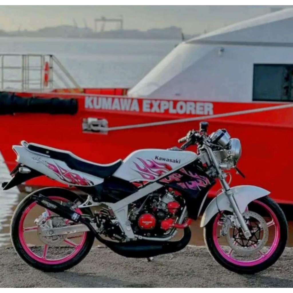 MACHINE INDONESIA PERUT GEMBUNG KNALPOT NINJA R SS RR COBRA MEDIUM BLACK SERIES BUKAN  CMS  RS1