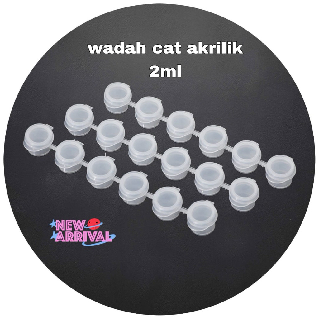 

2ml isi 6pcs pot cat akrilik ukuran mini murah lukis kanvas