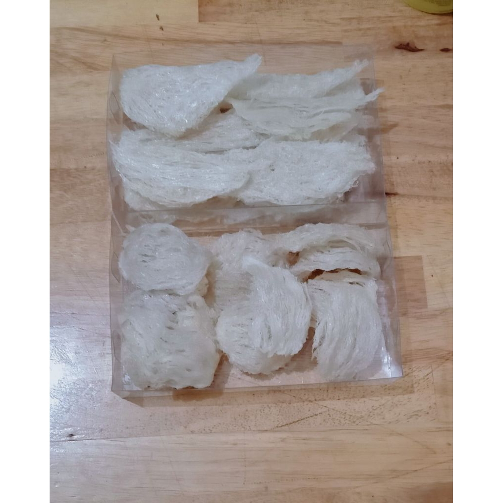 

SARANG BURUNG WALET PATAHAN SEDANG BERSIH 99% (Min 10gram)Tanpa Pemutih Dan Tidak Ada Bulu Halus