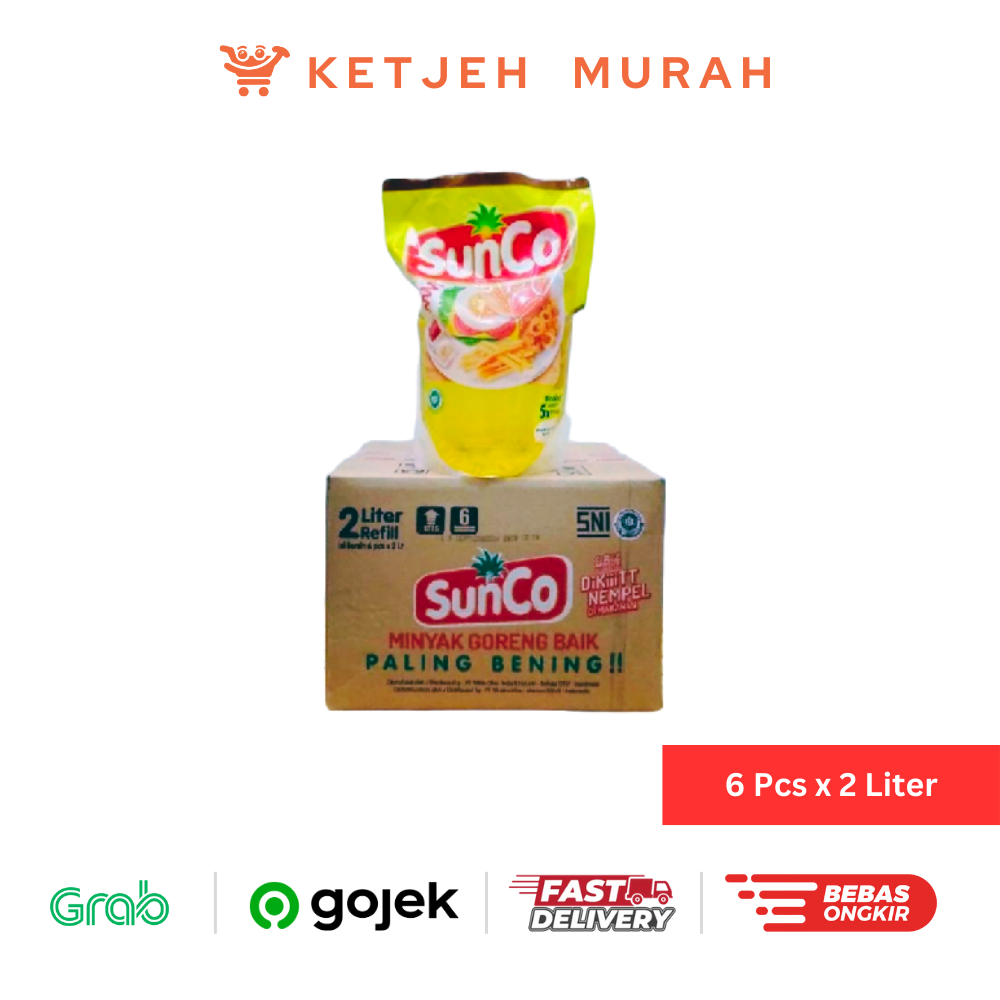 

Sunco Minyak Goreng Refill 1 Dus isi 6 Pcs x 2 Liter