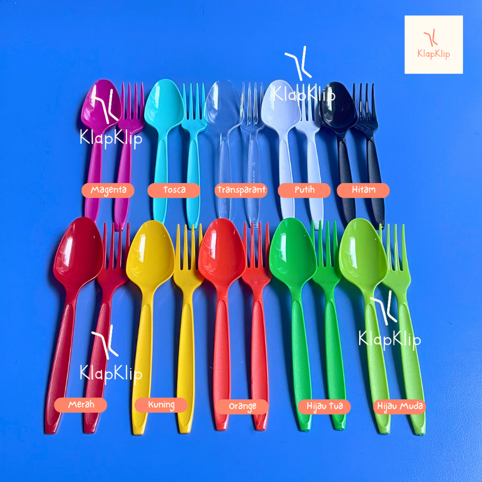 Paket Hemat Sendok Garpu SOLID - 1 paket = 1 sendok 1 garpu - Sendok Garpu Set Bahan Tebal Premium S