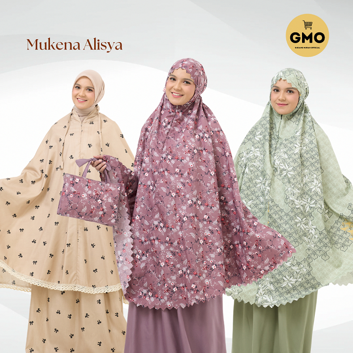 Mukena Alisya Dewasa 2in1 Katun Microtex Premium – Semi Jumbo, Mewah & Nyaman untuk Lebaran