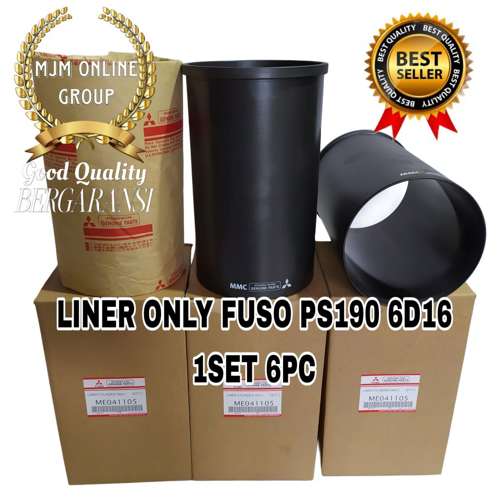 Liner Boring Foring Cylinder Fuso Ps190 6D16 1set 6pc Standar