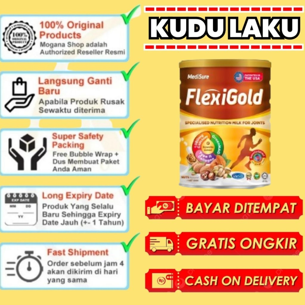 

Medisure FlexiGold Original Asli Susu Tulang Sendi Ampuh Flexi Gold BPOM