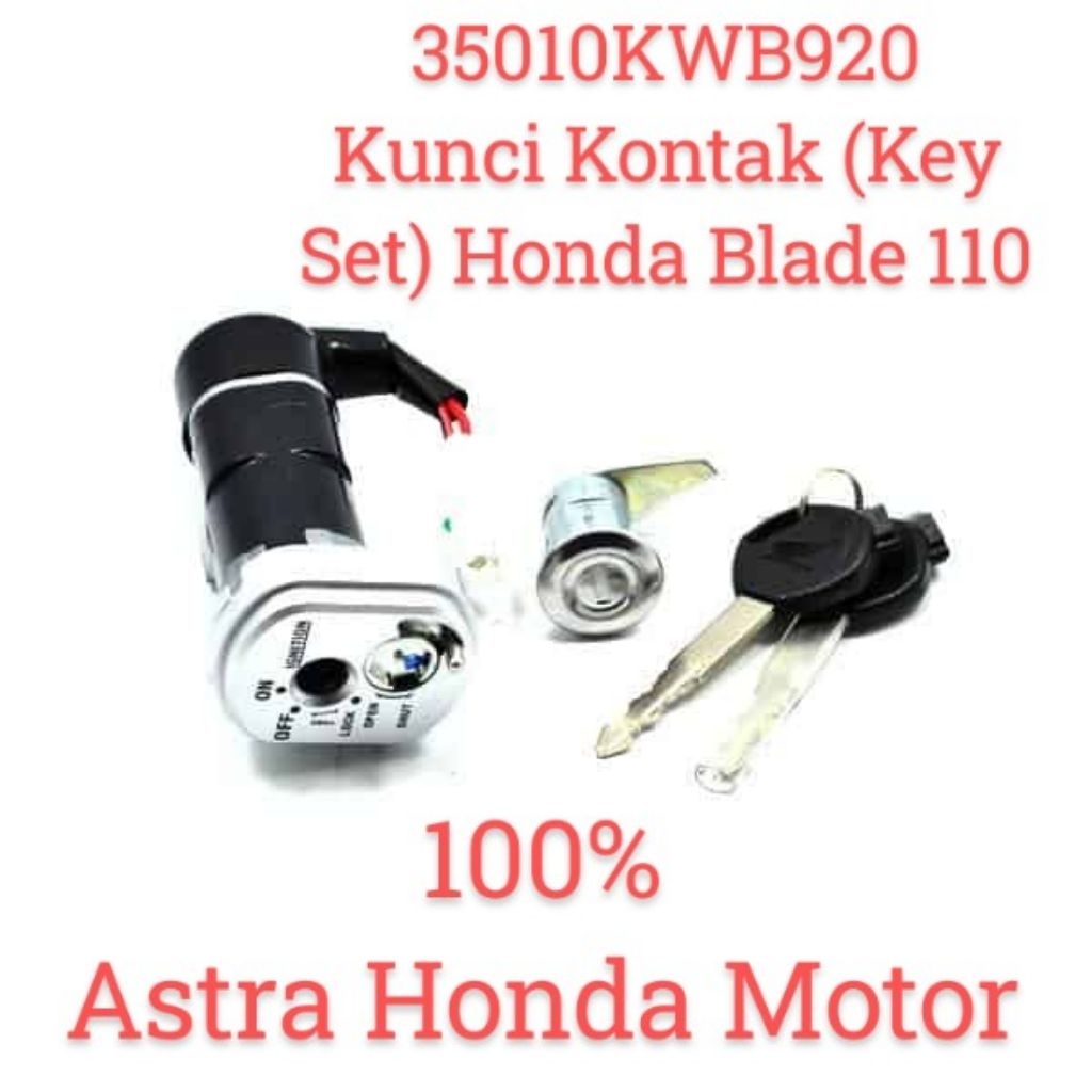 35010KWB920 Kunci Kontak (Key Set) Honda Blade 110