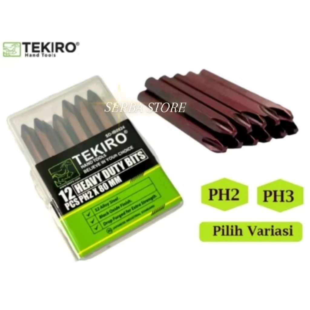 mata obeng ketuk tumbuk tekiro ph 2 ph 3 tumpul tajam