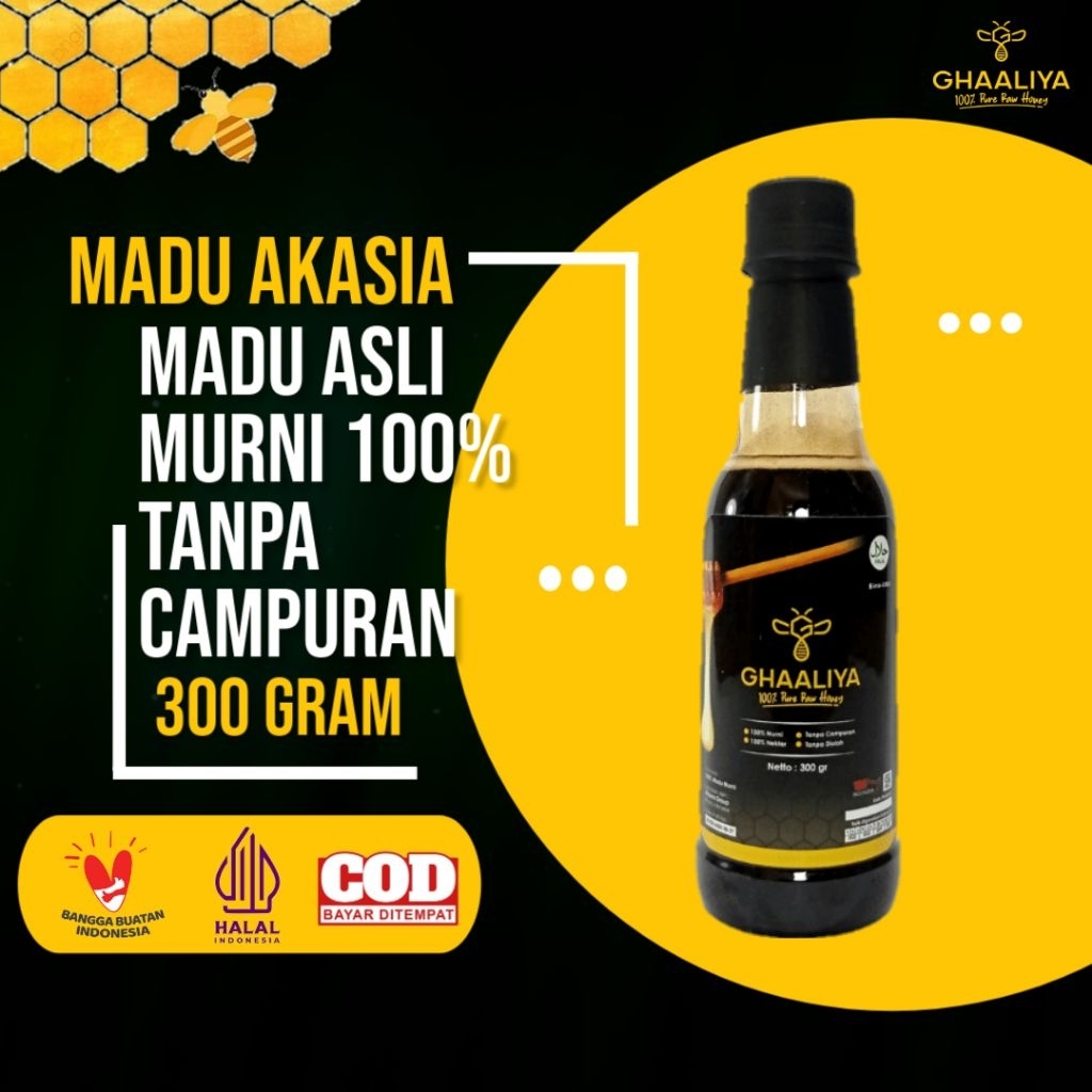 

Ghaaliya Madu Murni Asli 100% Nektar Akasia