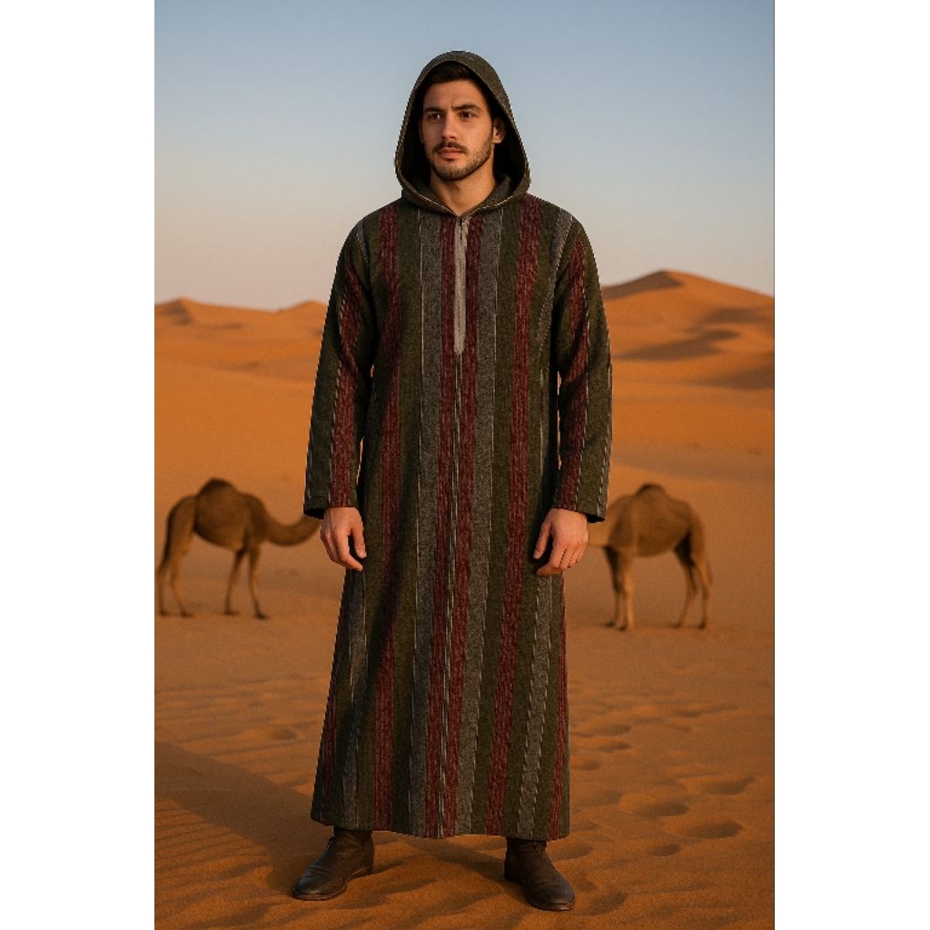 recommended djellaba.id gamis umroh baju muslim jubah sholat hoodie jalabah kapucong maroko pria