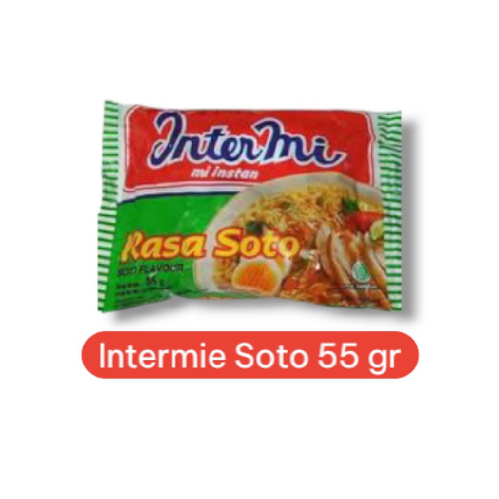 

Intermie Soto 55gr – Mie Instan Kuah Gurih Segar Rasa Soto Asli