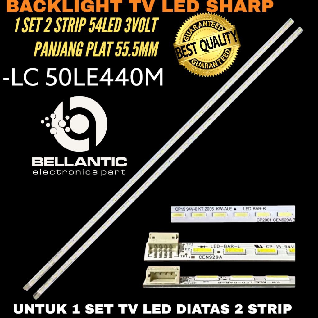 BACKLIGHT TV LED SHARP 50 INCH LC-50LE440M BACKLIGHT TV LED SHARP