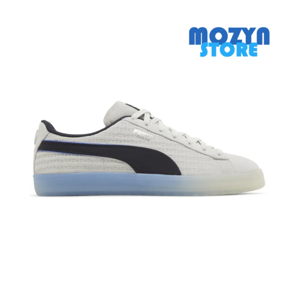 Sneakers Playstation x Suede 'Glacial Grey' - Sepatu Casual Sport Style Pria Dewasa