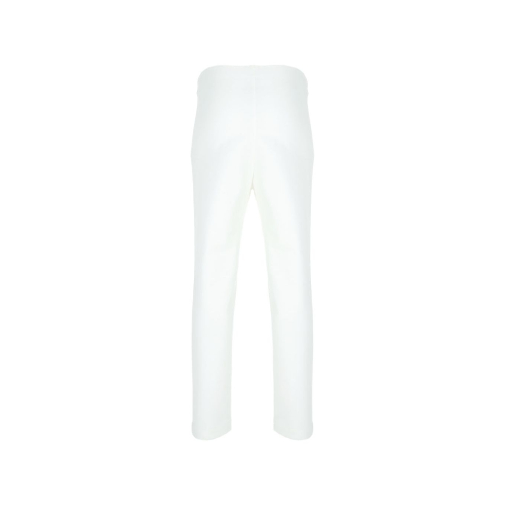 Benang Jarum High Waist Ankle Pants Ivory