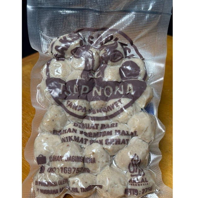 

Bakso sapi asli Frozen isi 25 (275g)