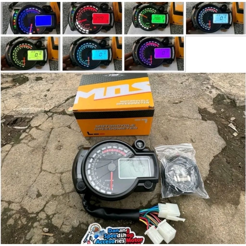 Spedometer Rx2n MOS Digital Lengkap Sensor Kecepatan Model Koso CB GL Megapro Tiger Mega Pro Ninja S