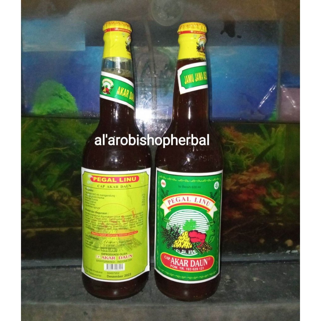 

Jamu Cap Akar Daun 600ml Pegalinu Nyeri Sendi