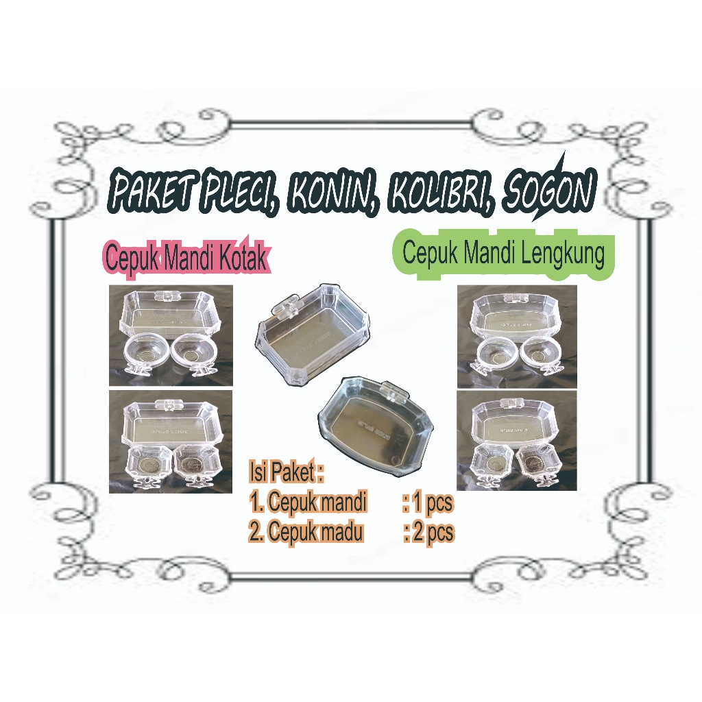 Paket Cepuk Pleci, Konin, Kolibri, Sogon