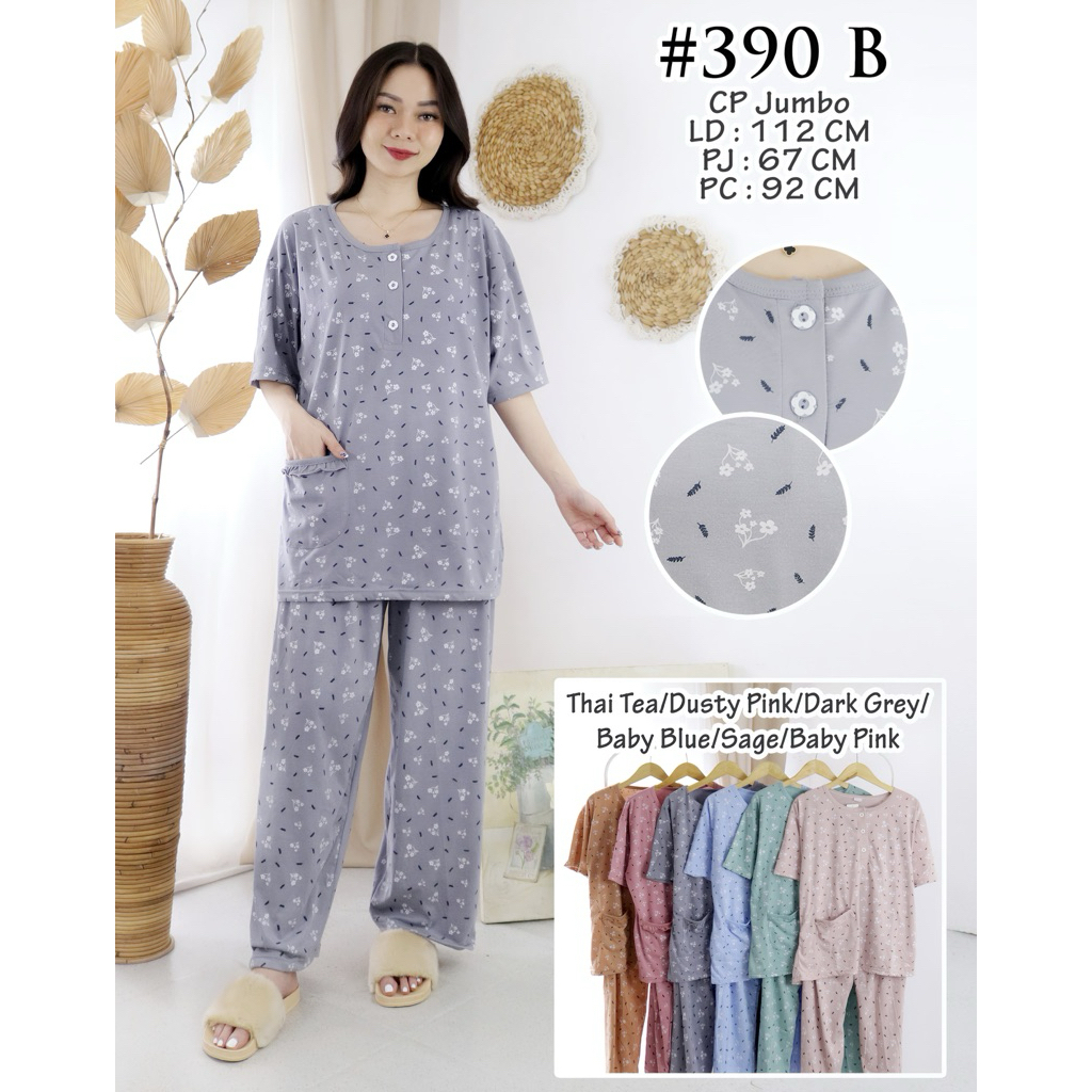 babydoll BENOVA jumbol tangan pendek celana panjang fit to XXL