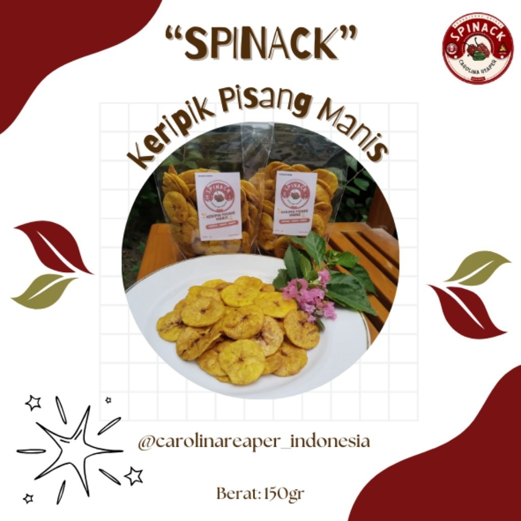 

SPINACK" Keripik Pisang Manis Pesto