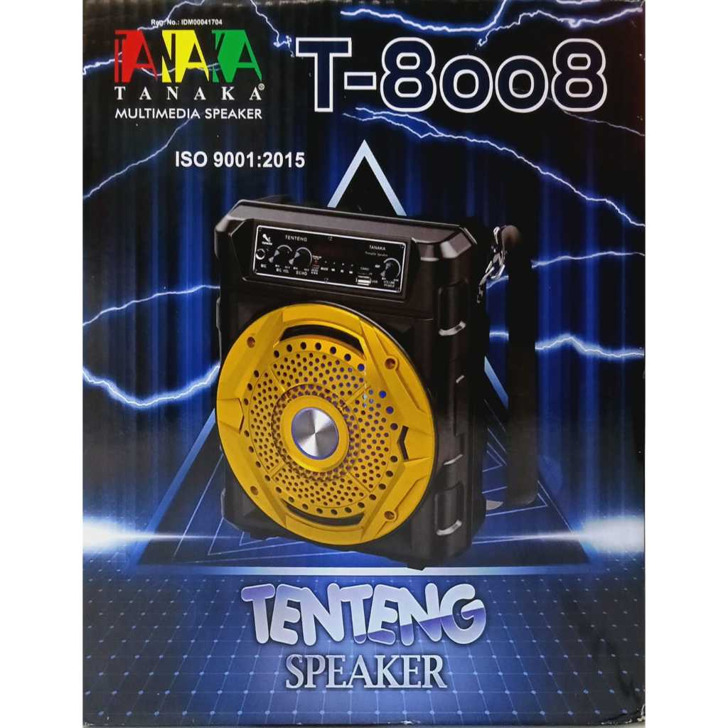 Tanaka Speaker Tenteng T-8008 ISO 9001 2015 Multimedia Speaker Tanaka dengan Desain Khas dan Spesifi