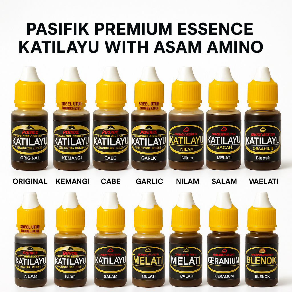 Essen Getah Katilayu Untuk Ikan Mas, Lele, Nila, Bawal, Patin Kolam & Ikan Liar