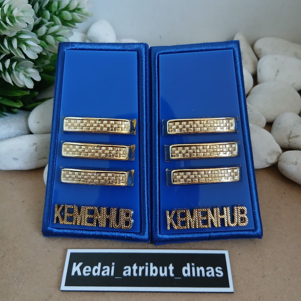 Pangkat pdh kemenhub 3C Kain akrilik / Pangkat kemenhub 3C kualitas premium