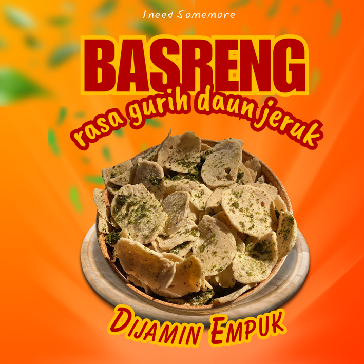 

Basreng Koin Pipih Original INEEDSOMEMORE - Cemilan Kriuk Gurih Asin Empuk Nagih