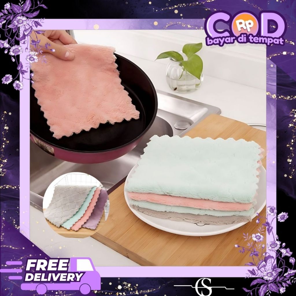 Kain Lap Micro Fiber Anti Minyak / Kain Lap Dapur / Kain Lap Anti Minyak / Kain Dapur Lap Minyak