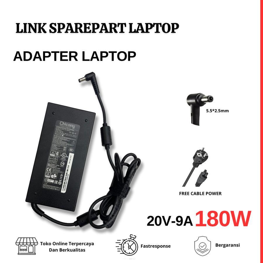 Adaptor Chi cony A17-180P4B A180A051P 20V 9A AC Adapter Charger For MSI WS66 WS75 GF65 THIN 10UE 306