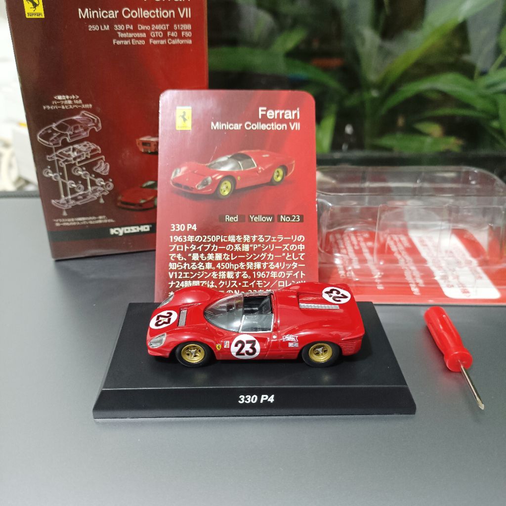 Diecast Kyosho 1/64 Ferrari Collection VII Ferrari 330 P4 Red No 23 Daytona 1967 Winner
