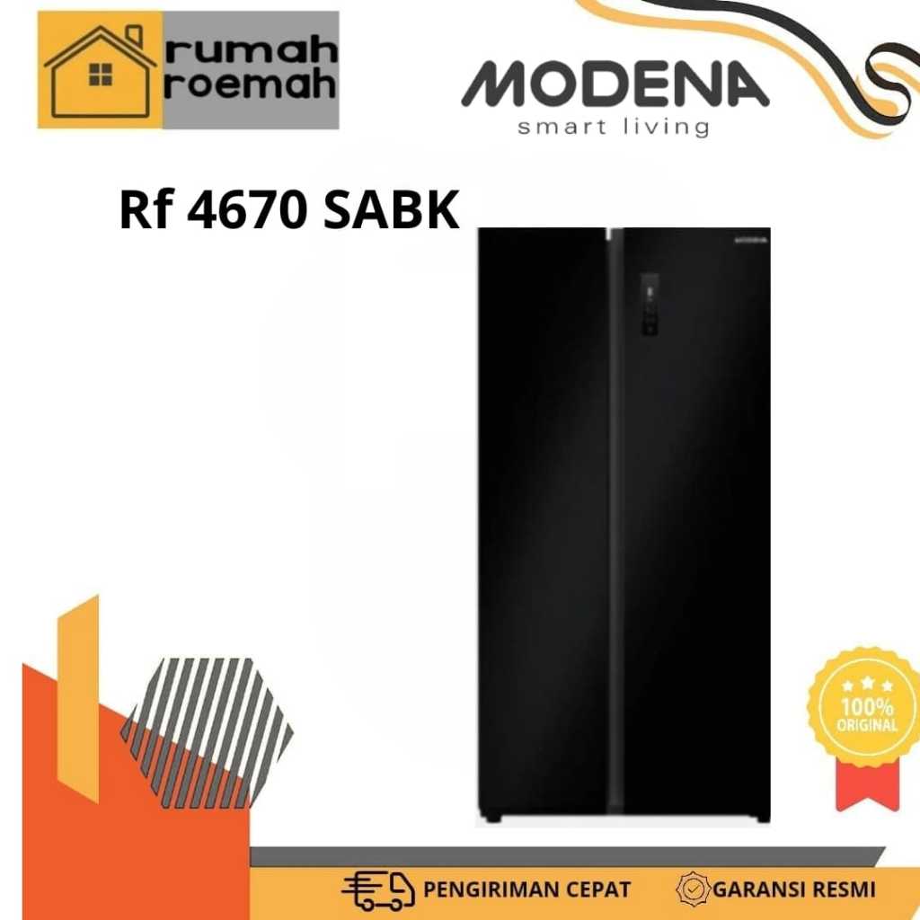 KULKAS MODENA RF 4670 SABK SIDE BY SIDE