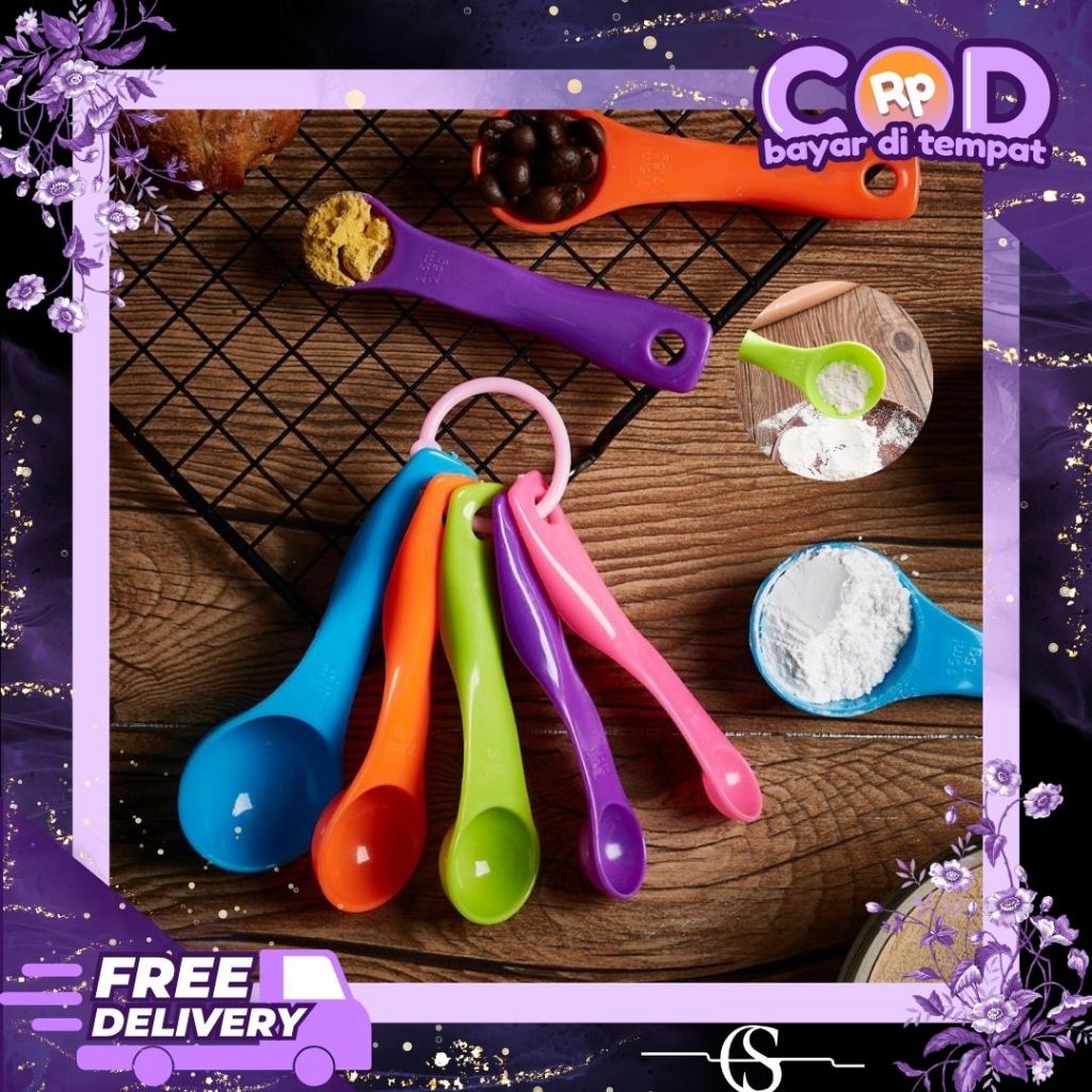 Sendok Takar 5 in 1 Sendok Ukur Untuk Masak Sendok Takar Baking Sendok takaran 5 IN 1
