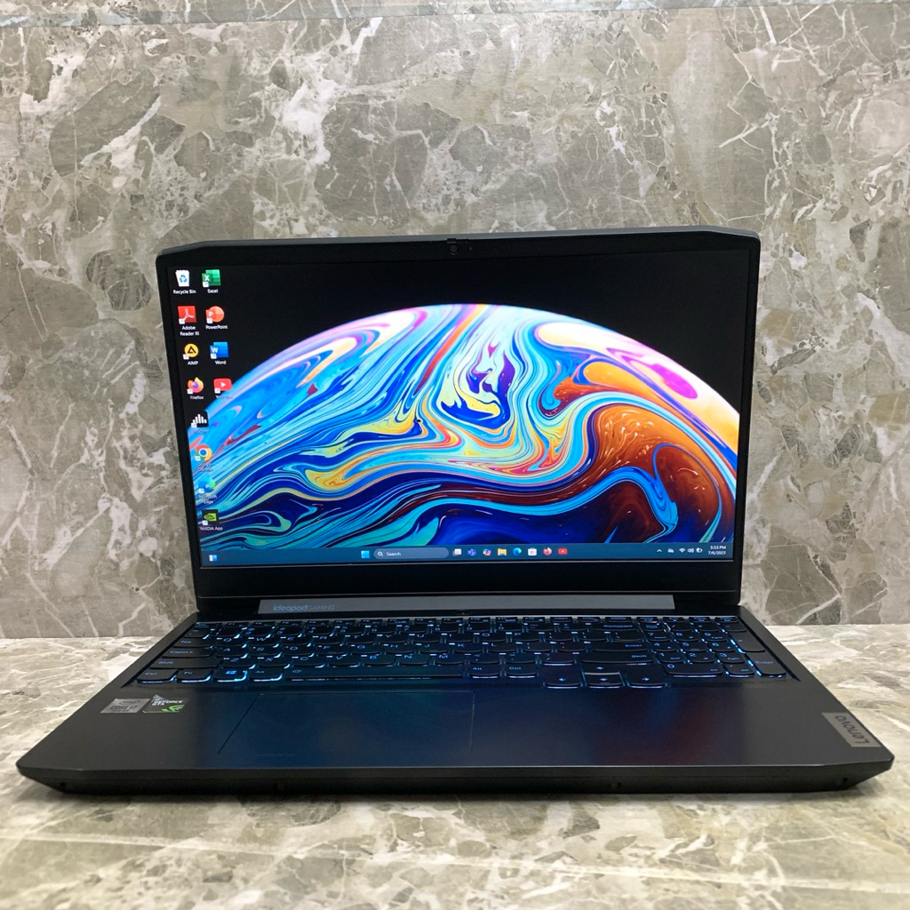 Laptop second Lenovo ideapad gaming 3 intel i7-10750H RAM 16 GB/SSD 512 GB Nvidia GTX1650 15”FHDIPS