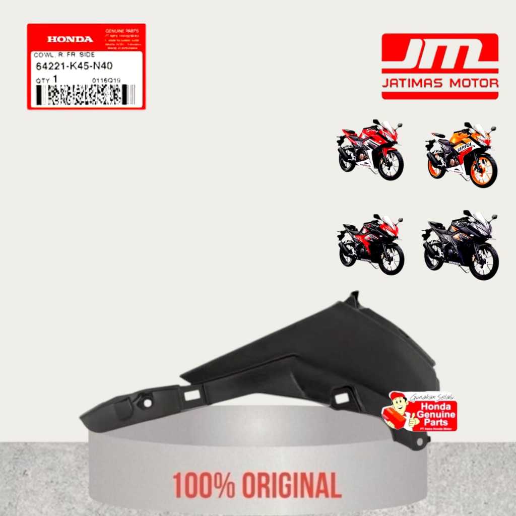 64221-K45-N40 Cowl R Fr Side Kanan CBR 150 LED K45G K45N 2016 - 2020