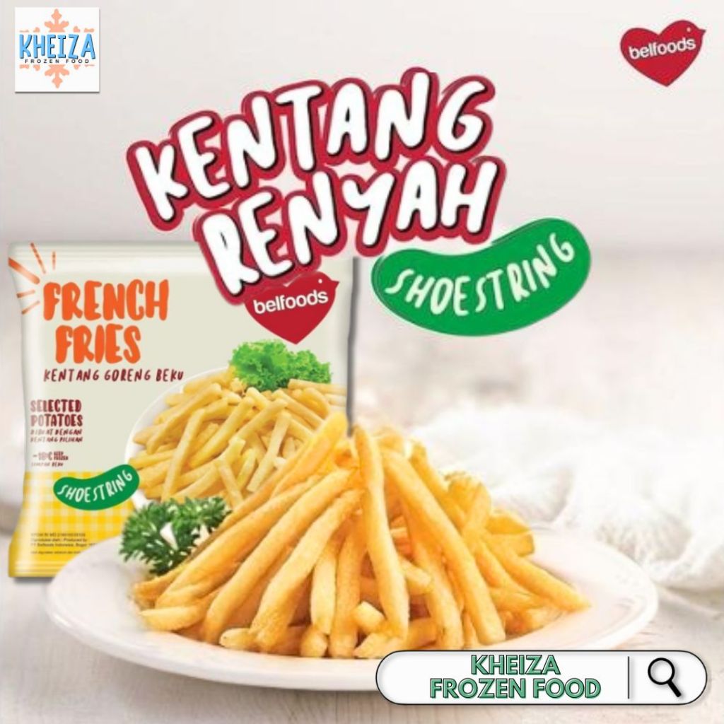 

BELFOODS Kentang Beku 175g - Potato Shoestring French Fries Belfood - Kheiza Frozen
