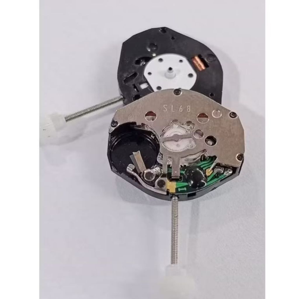 Mesin Jam Tangan kaleng polos SL68 tiga jarum free baterai