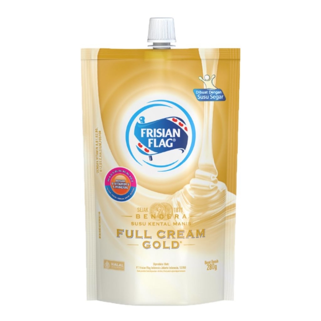 

Frisian Flag Krimer Kental Manis Full Cream Gold Pouch 280g