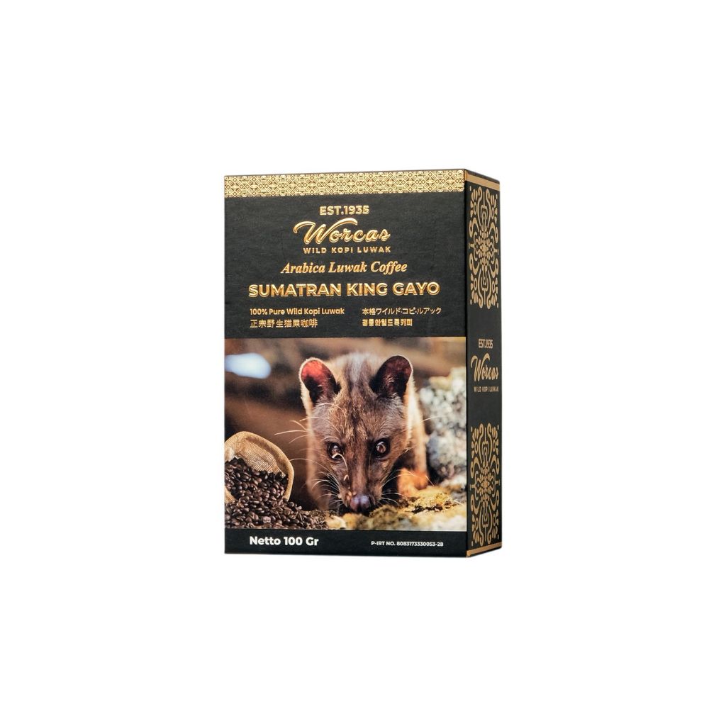 

WORCAS Kopi Luwak Liar Sumatran King Gayo 100gr - Classic Box