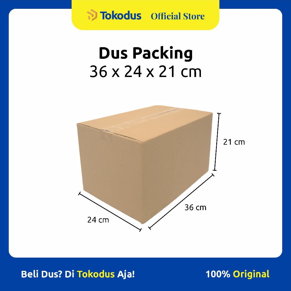 

Kardus Polos uk 36 x 24 x 21 cm | Kardus Packing | Kardus Murah | Dus Kemasan - Tokodus Katapang