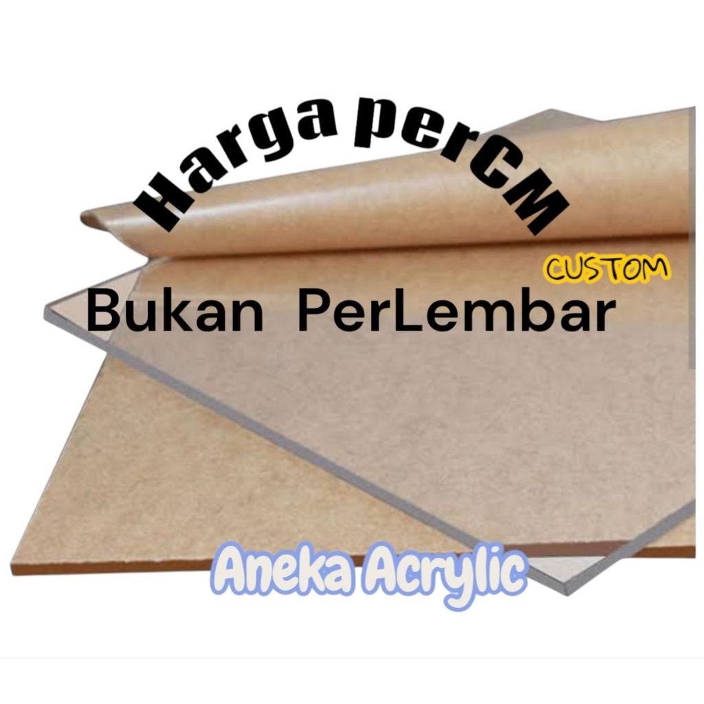 

ACRYLIC LEMBARAN BENING 2MM DAN 3MM UKURAN CUSTOM BUKAN SATUAN