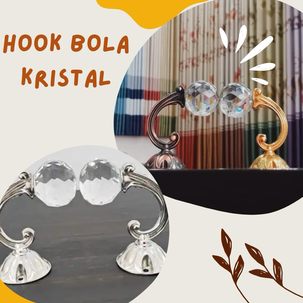 Hook Bola kristal / Hook gorden mewah / Hook kekinian