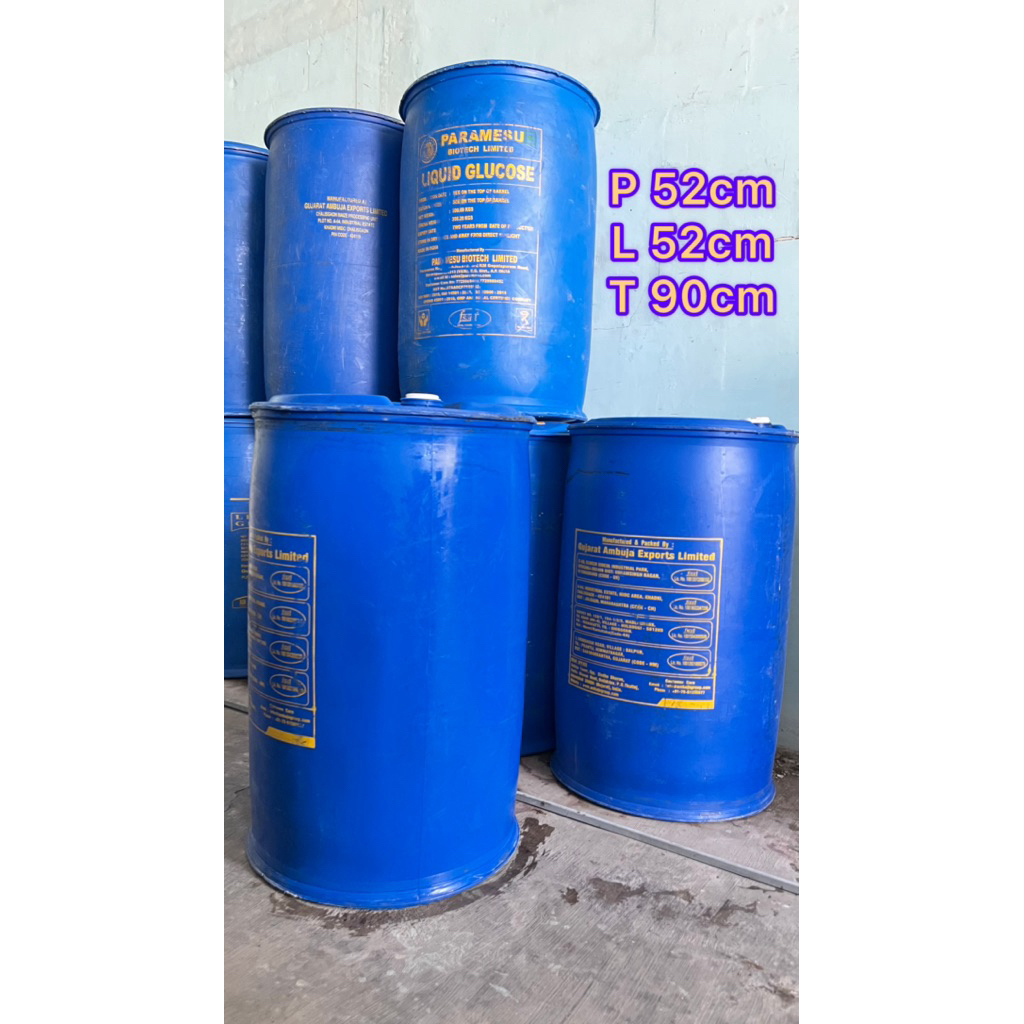 drum plastik 200 liter / tong gentong 200 liter tutup kecil